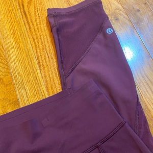 lululemon athletica maroon Leggings